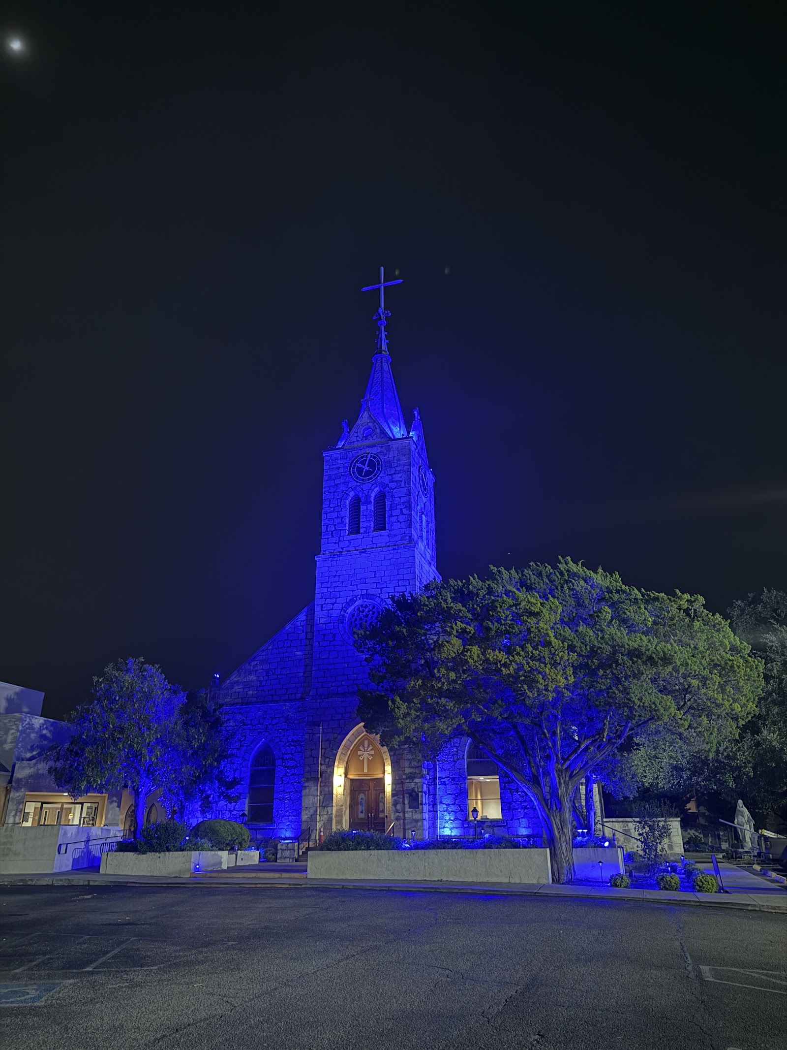 Nave under new lighting